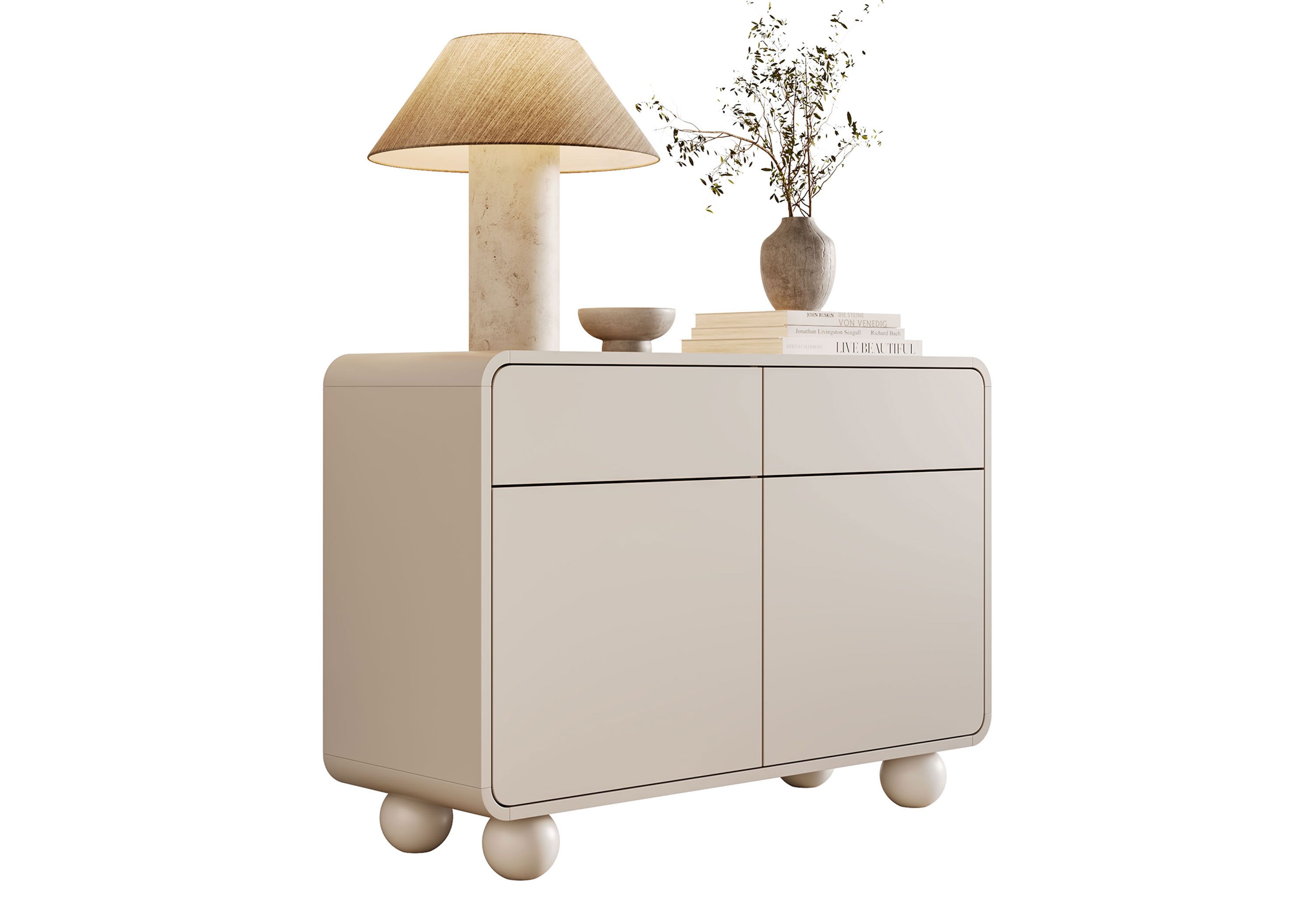 Lookway Kommode OLIVIO KSZ108 in Kaschmir – kompakt und elegant