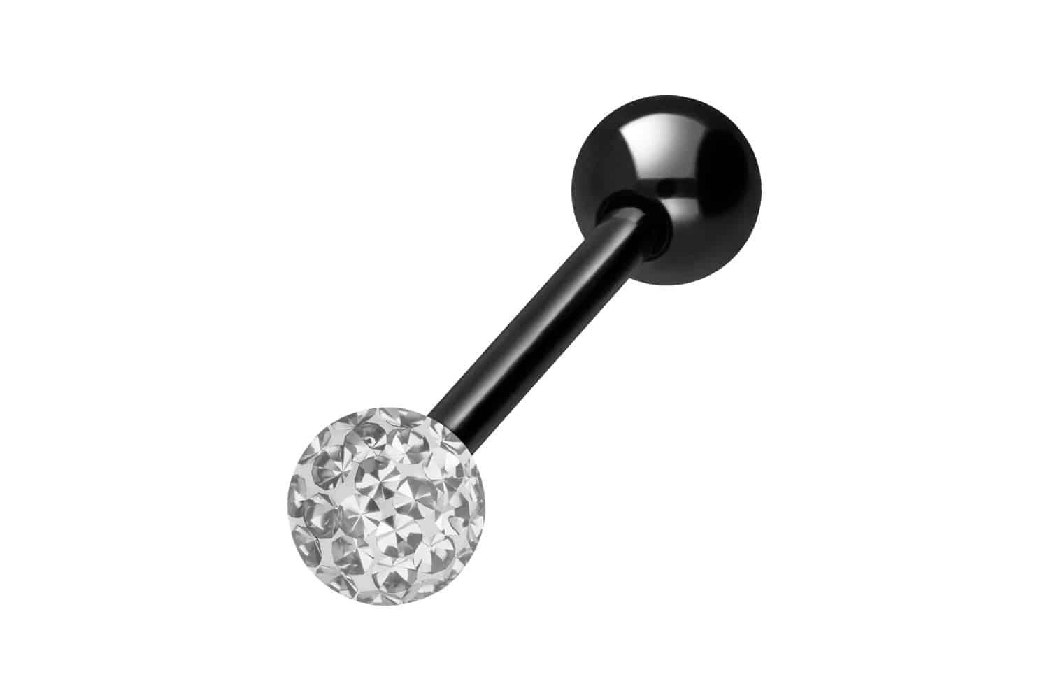 Brustwarzenpiercing Chirurgenstahl Barbell EPOXY- + CHIRURGENSTAHL-KUGEL