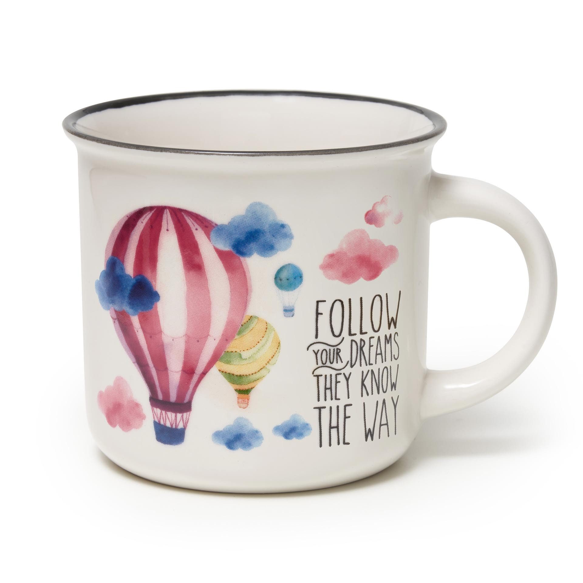 Legami Tasse Legami Porzellantasse Trinkbecher Cu-Puccino Air-Balloon