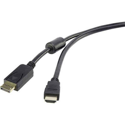 Renkforce Renkforce DisplayPort / HDMI Adapterkabel DisplayPort Stecker, HDMI-A HDMI-Kabel, (1.80 cm)