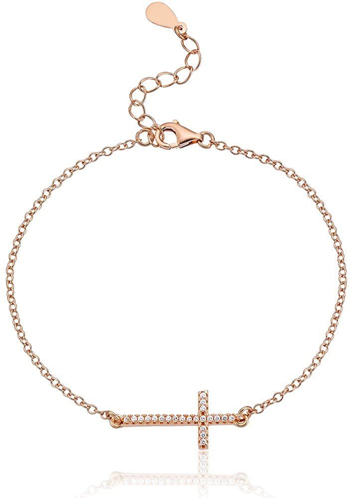 Karisma Silberarmband Karisma Damen Armband Silber 925 roségold Kreuz Zriko günstig online kaufen