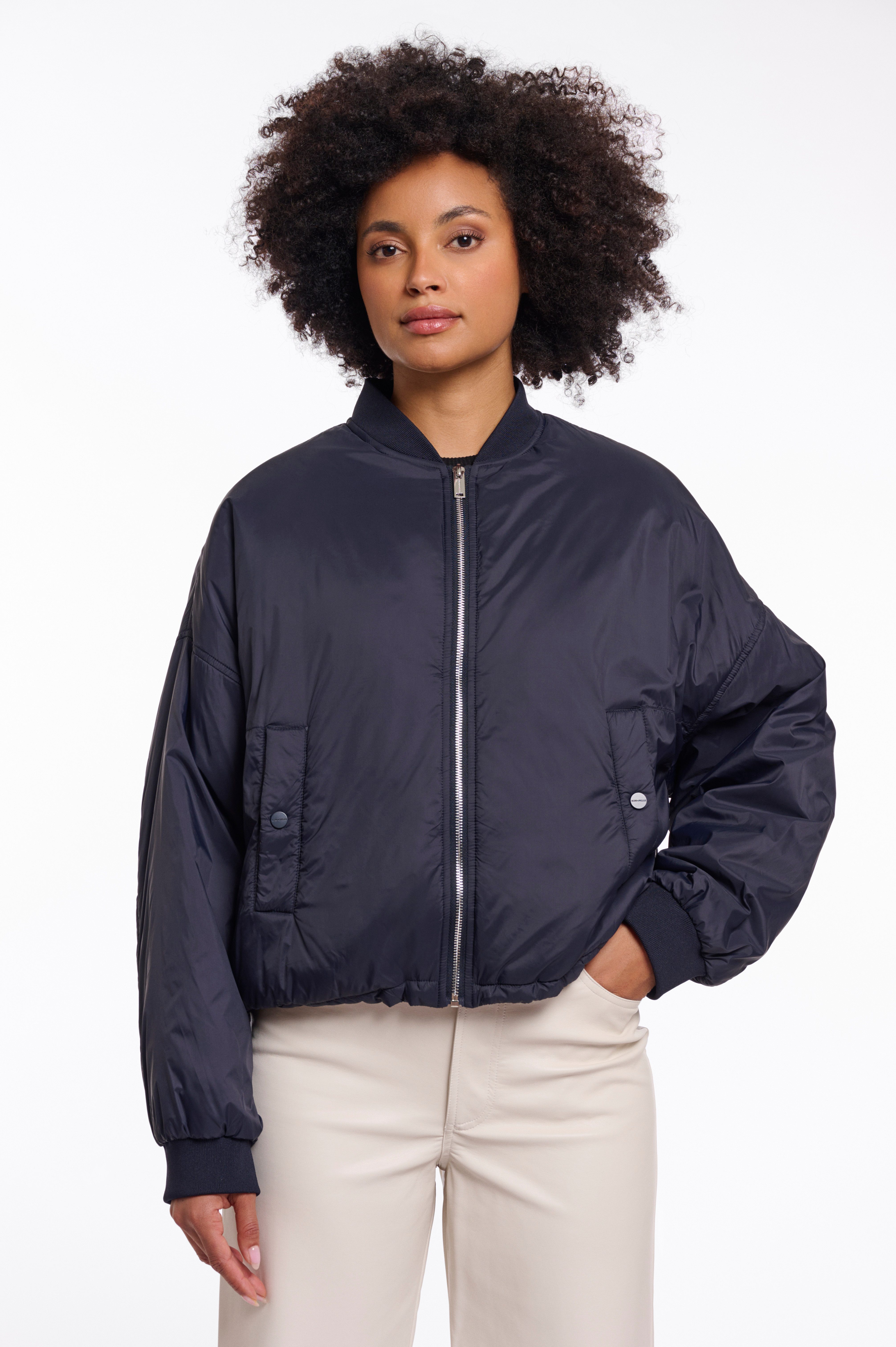 Rino & Pelle Bomberjacke HIRA kurz, mit Stehkragen und Reißverschluss günstig online kaufen