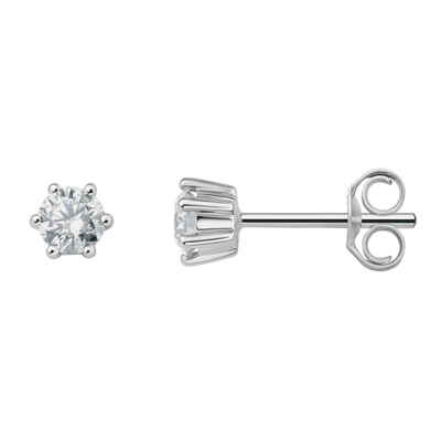 ONE ELEMENT Paar Ohrhänger 0.4 ct Diamant Brillant Ohrringe Ohrstecker aus 950 Platin, Damen Platin Schmuck