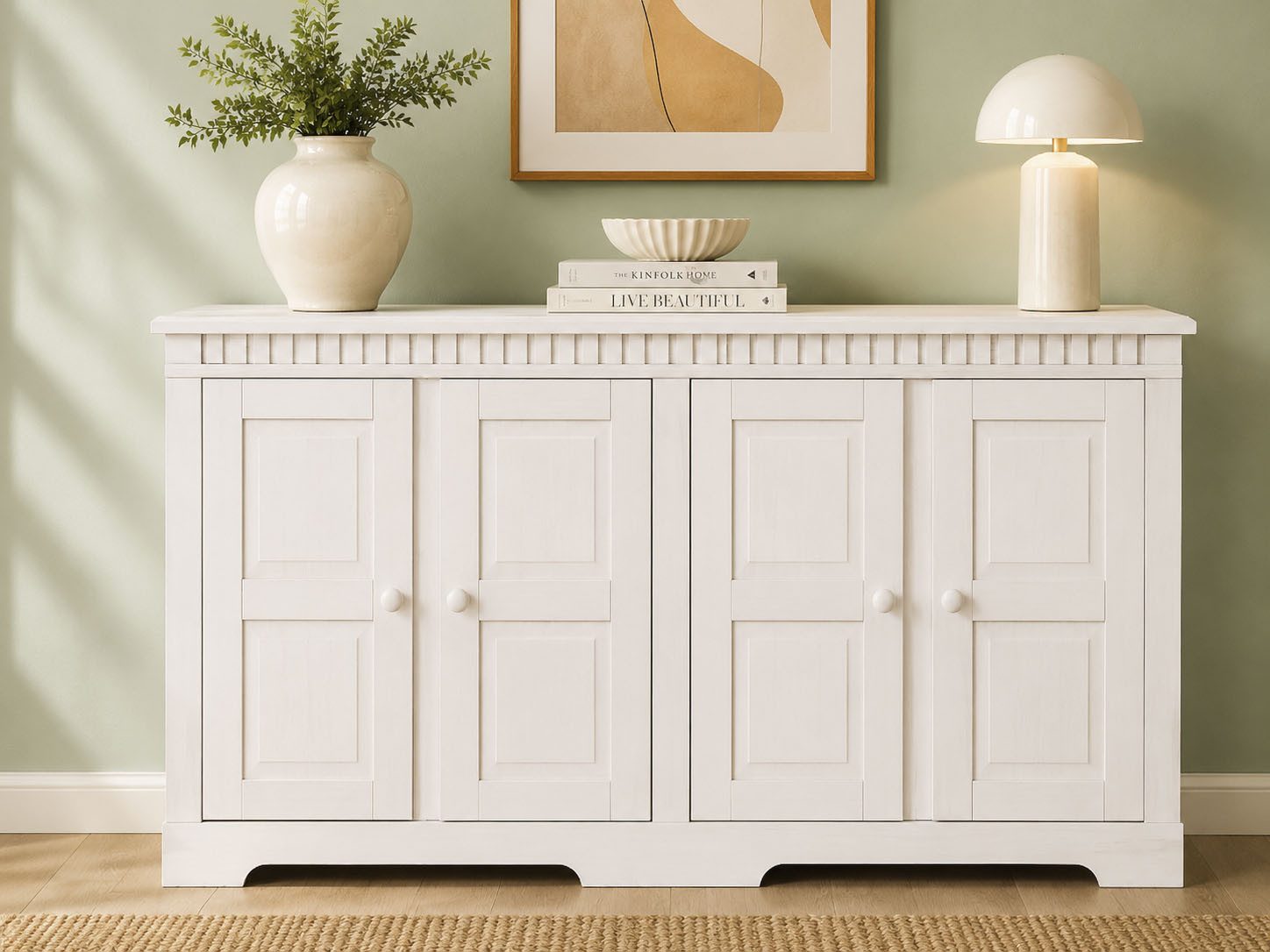 OTTO home Sideboard Lisa, Kommode aus massivem Kiefernholz, Breite 158,5 cm