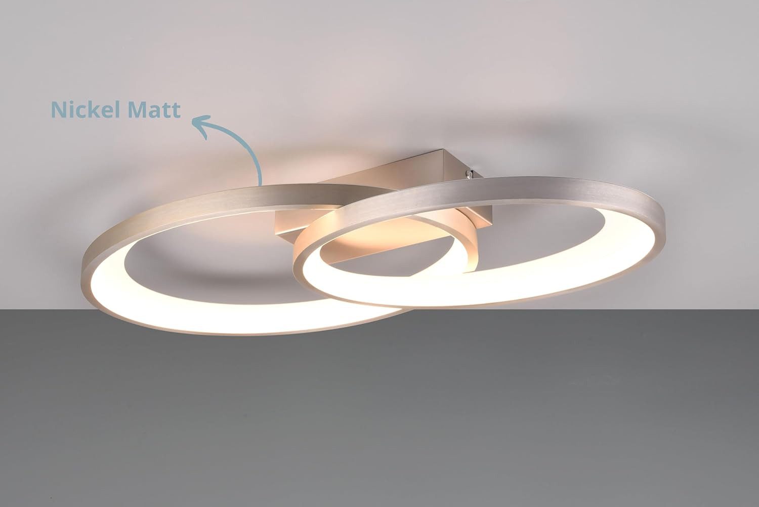 lightling LED Deckenleuchte Malik, LED fest integriert, Warmweiß, Wand- und Deckenmontage, IP20