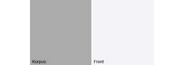 Feldmann-Wohnen Kleiderschrank GIT (innen 1 Boden und 1 Kleiderstange, 1-St) 80cm Korpus anthrazit / Front weiß Grifffarbe wählbar