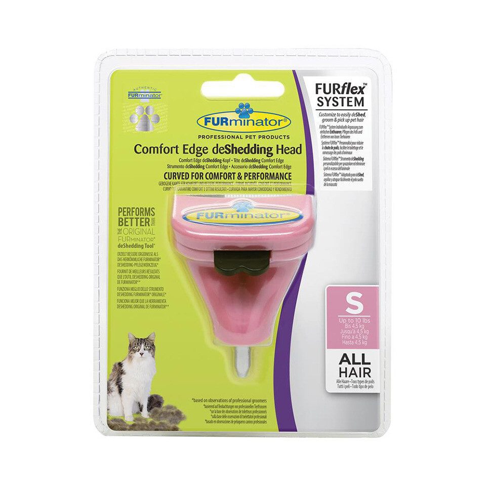 FURminator Entfilzungsharke FURflex deShedding S für Katzen
