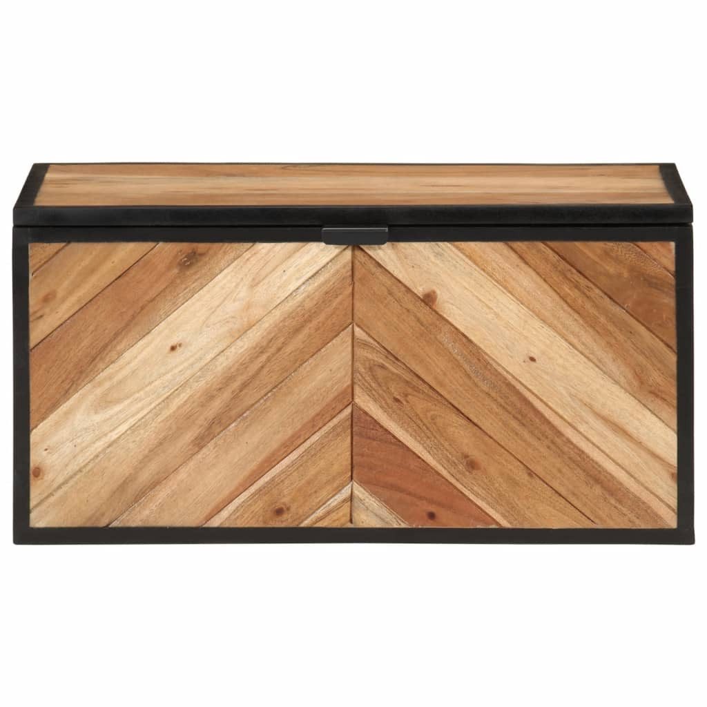 vidaXL Geldkassette Truhe 60x30x30 cm Massivholz und Eisen