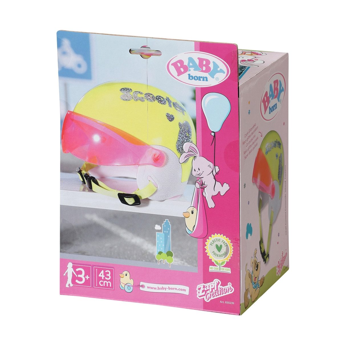 Baby Born Puppen Helm Zapf Creation Scooterhelm BABY born City 43cm