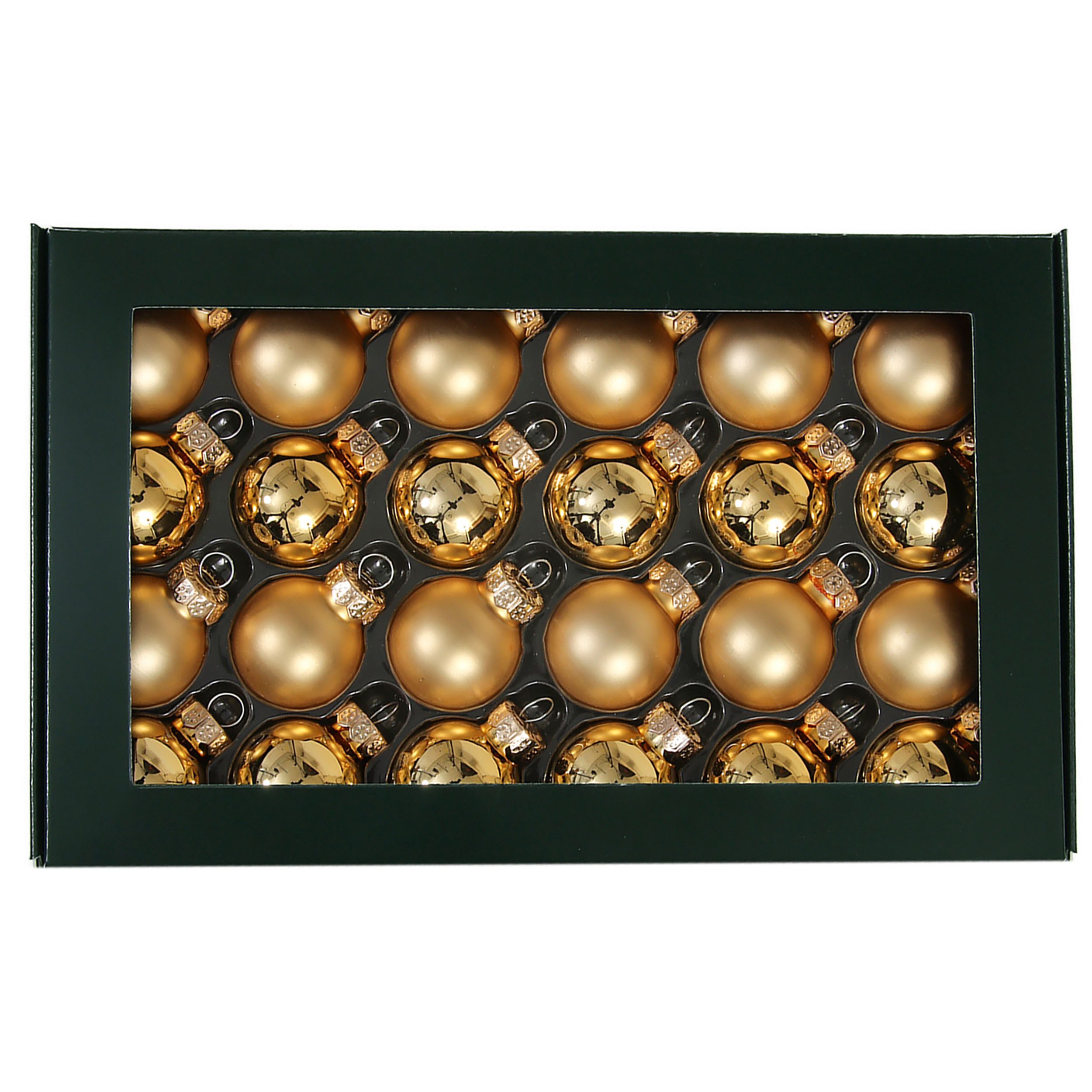 Annastore Weihnachtsbaumkugel Kleine Baumkugeln aus Glas Ø 2 cm/3 cm - Christbaumkugeln, Baumschmuck, Christbaumschmuck