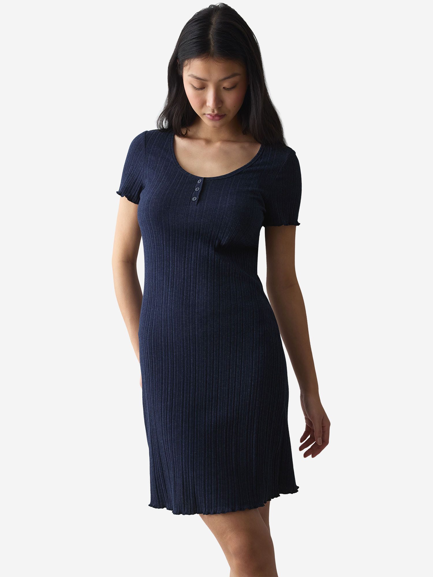 Triumph Nachthemd Red Label Versatile Rib Schlafkleid, Nachtkleid, Schlafhemd