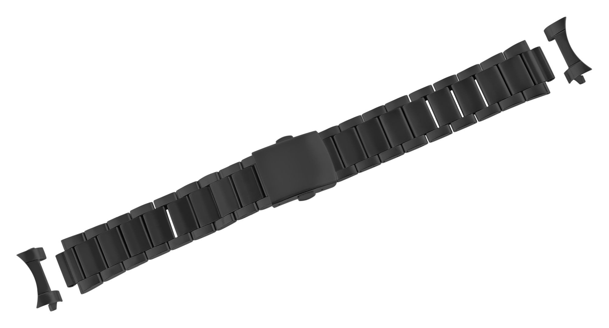 Engelhardt Uhrenarmband 8100161 Edelstahl, mit Faltschließe, schwarz, 18 - günstig online kaufen