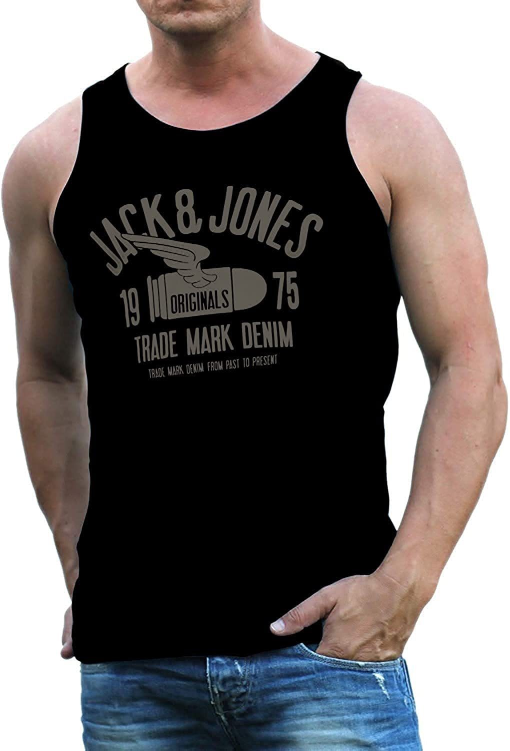 Jack & Jones Tanktop in unifarbe Black-OPT7