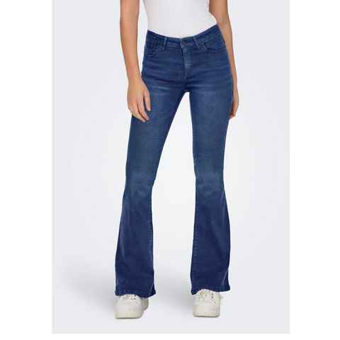 ONLY Bootcut-Jeans B1000 Jeans Bootcut Damen Hose High Waist Flared Schlaghose weite Jeanshose
