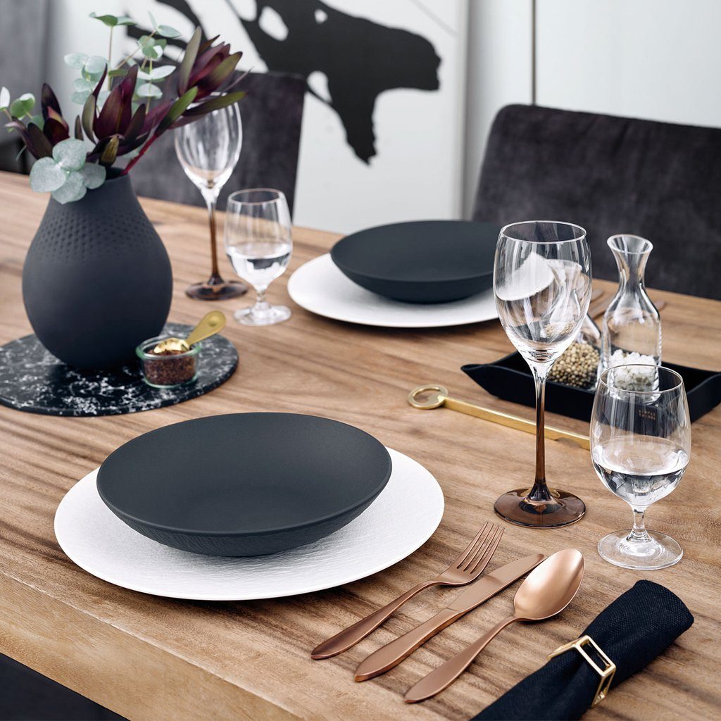 Villeroy & Boch Müslischale Manufacture Schale, Porzellan, (1-tlg), Premium Porcelain, mikrow.- & spülm.sicher, Made in Germany
