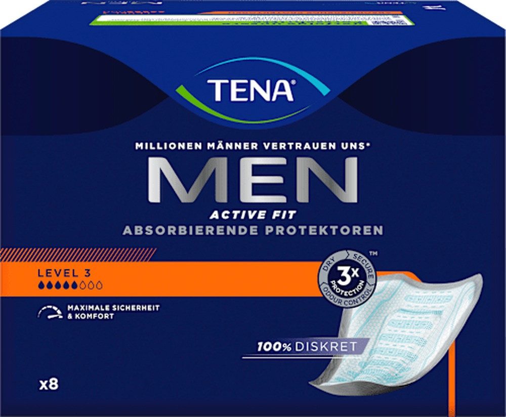 TENA Inkontinenz-Einlage TENA Slipeinlagen MEN ACTIVE FIT LEVEL 3