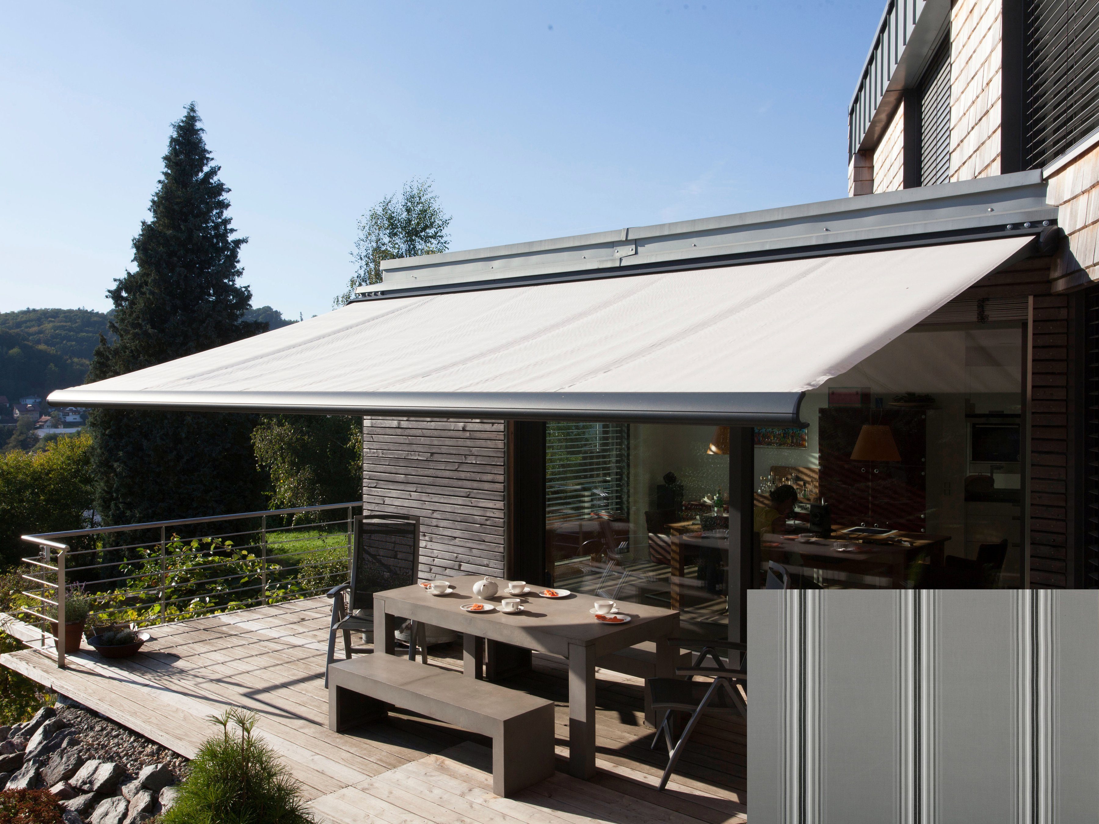 Wismar Kassettenmarkise Classic S-Compact Breite: 550 cm, Ausfall: 300 cm