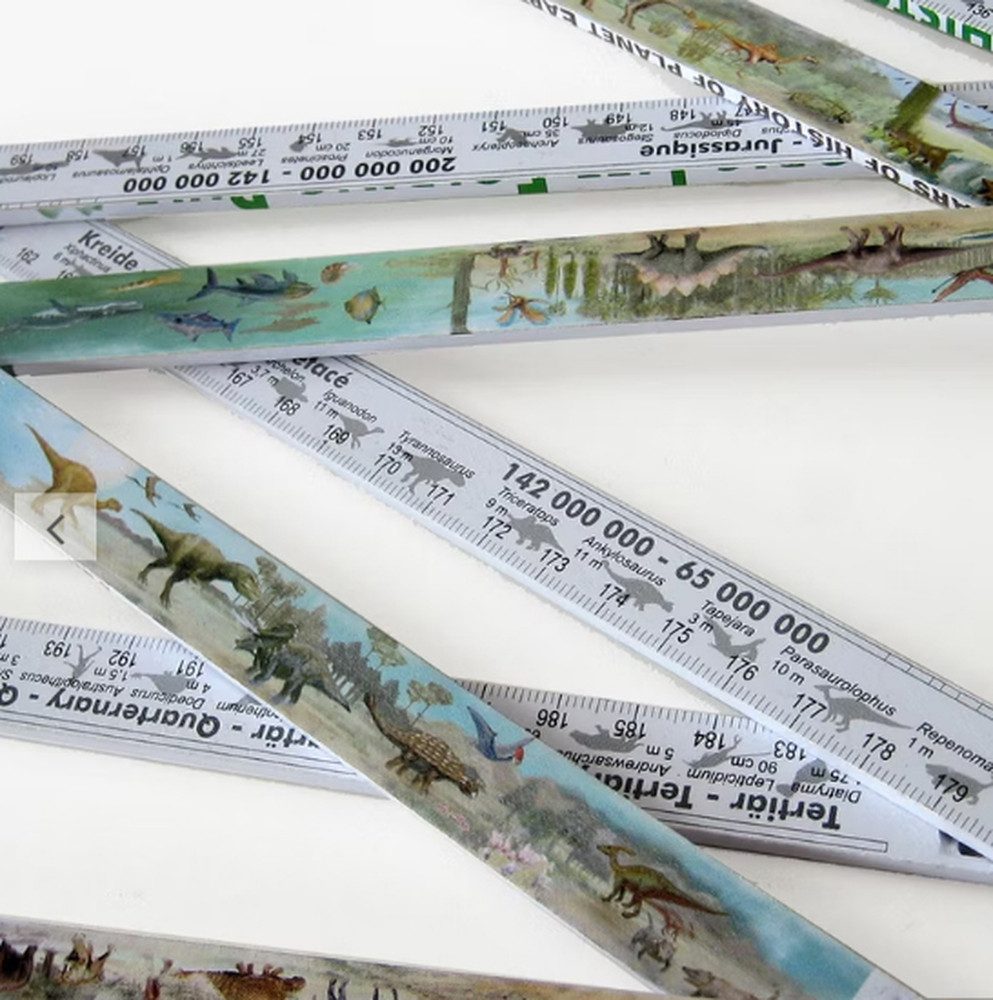 Pegasus Spiele Spiel Urgeschichte am laufenden Meter - Der Erdzeit Zollstock