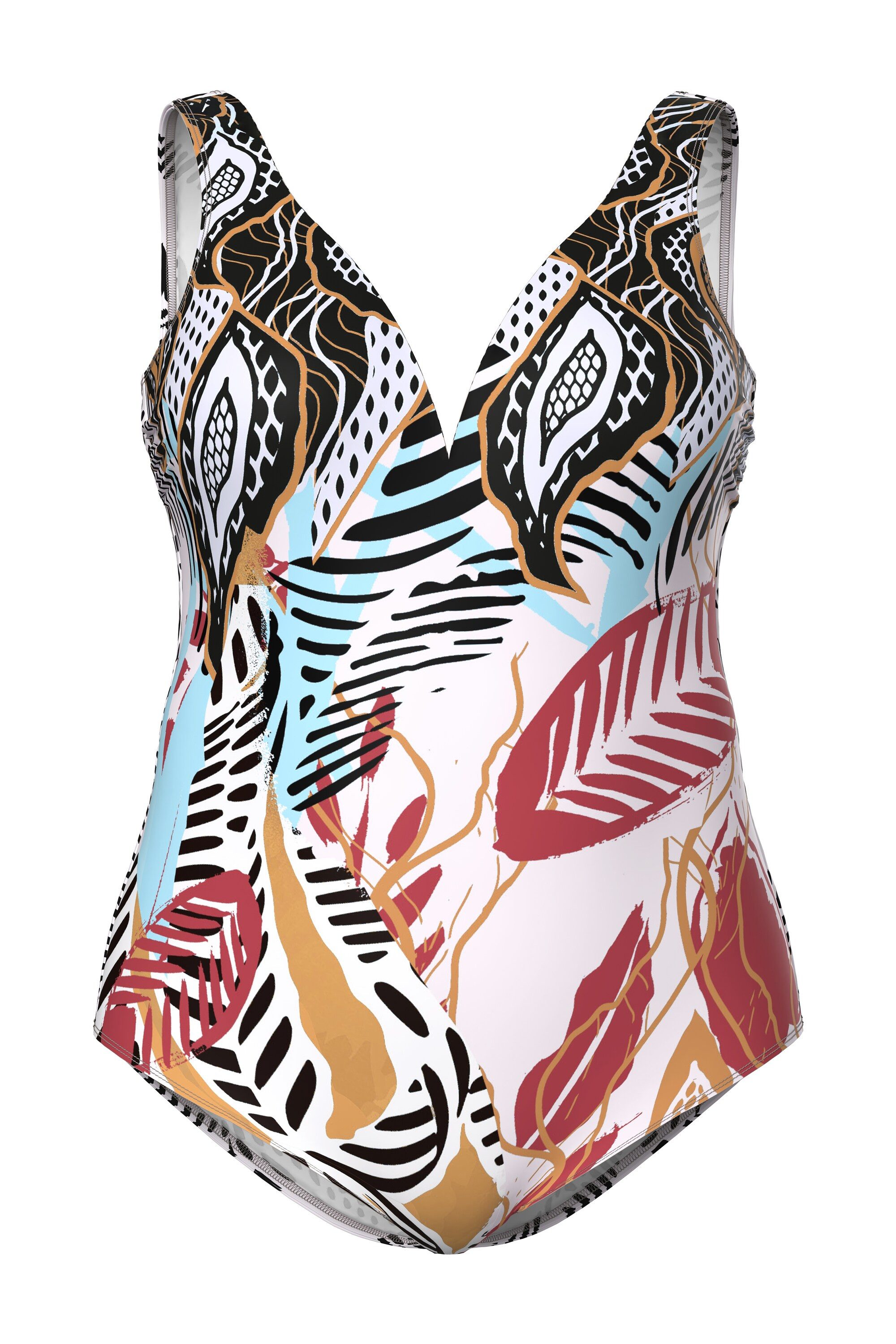 Ulla Popken Badeanzug Badeanzug Safari Softcups günstig online kaufen
