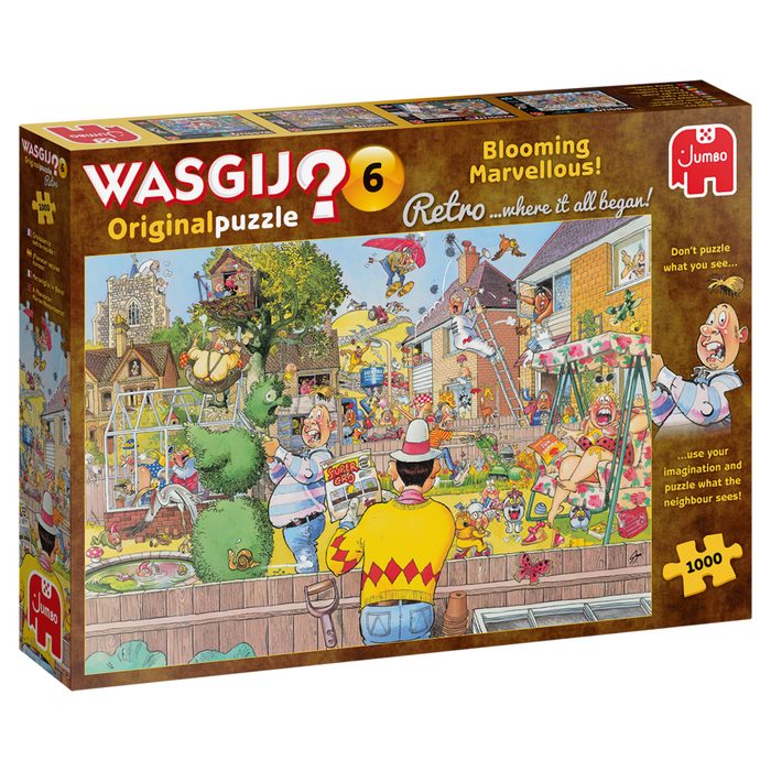 Jumbo Spiele Puzzle Wasgij Original Retro 6 Große Gartenfreunde 1000 Puzzleteile
