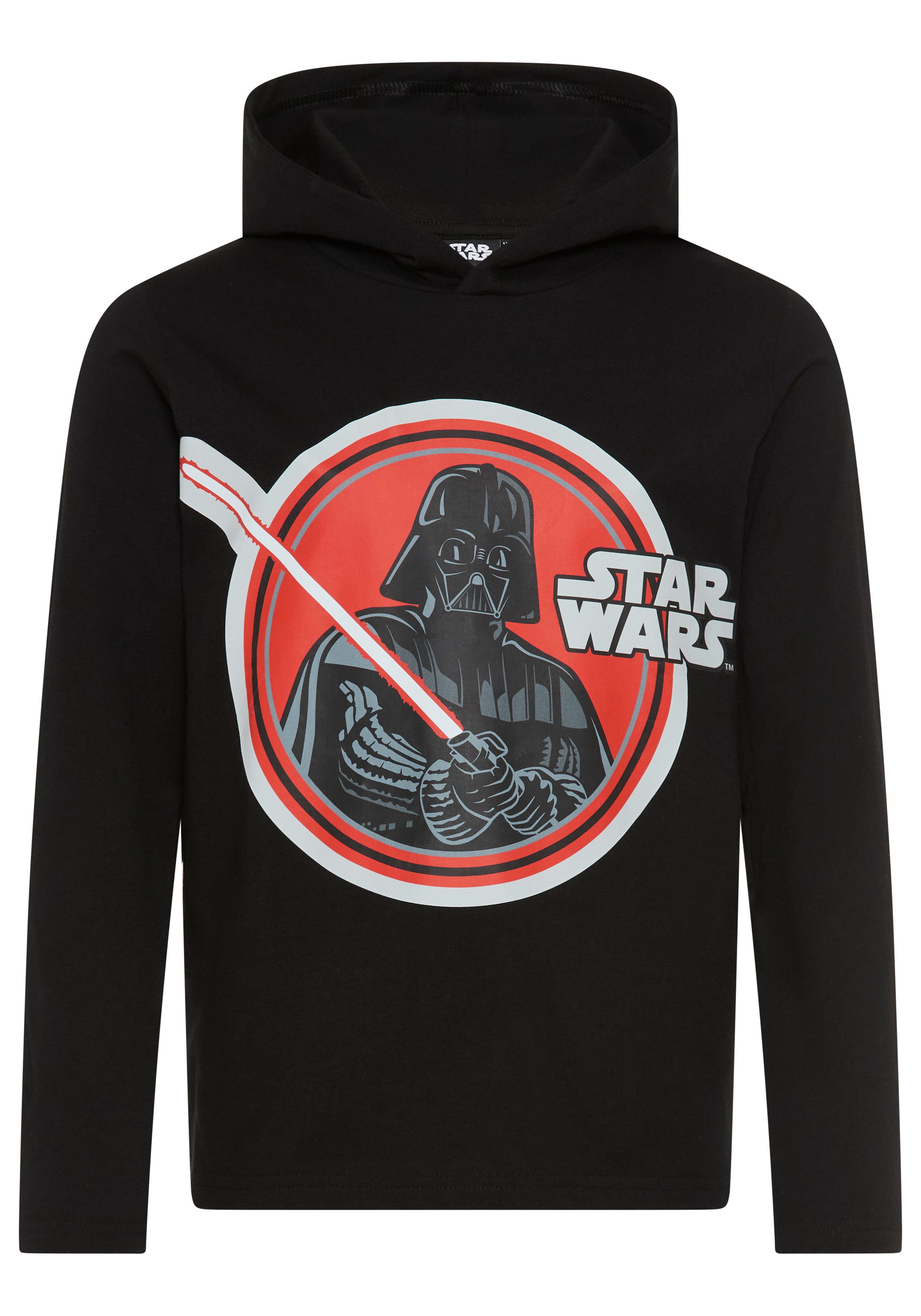 KIDSWORLD Kapuzenshirt STAR WARS: DARTH VADER Shirt, Disney Disney-Shirt, Basic-Passform, Langarm, mit Kapuze, Streetwear-Stil – Bild 5 von 5