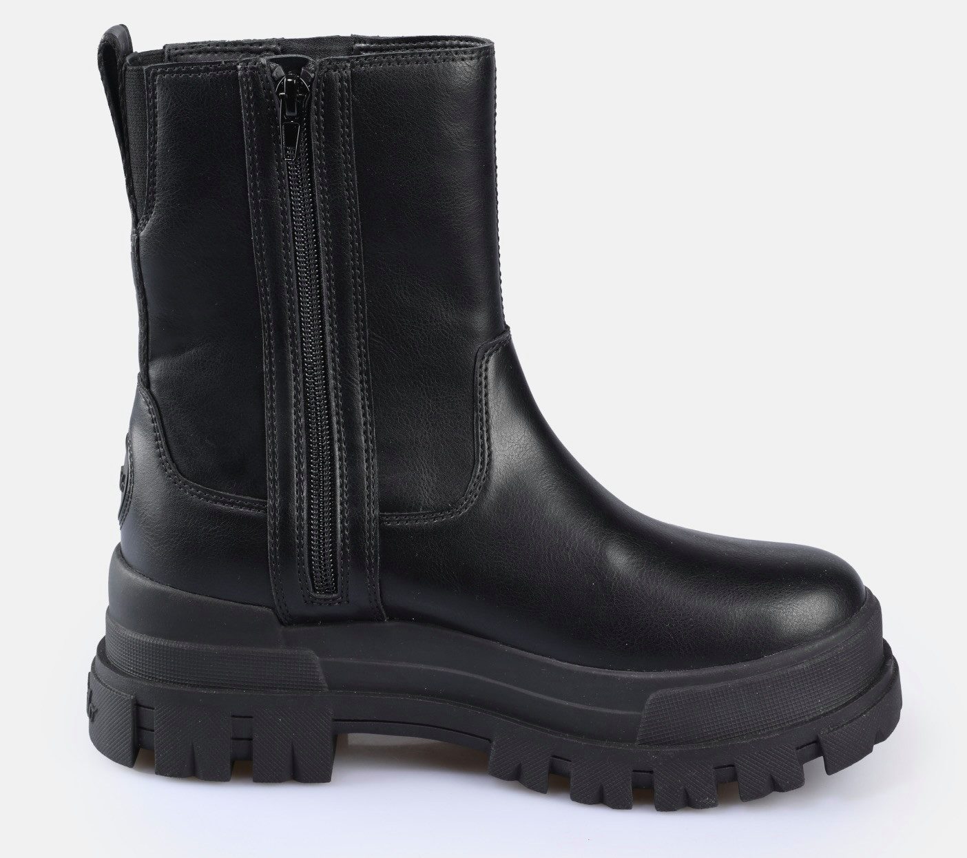 Buffalo Aspha Bootie Zip Bikerboots Plateauboots, Stiefelette mit Memory Foam Innensohle