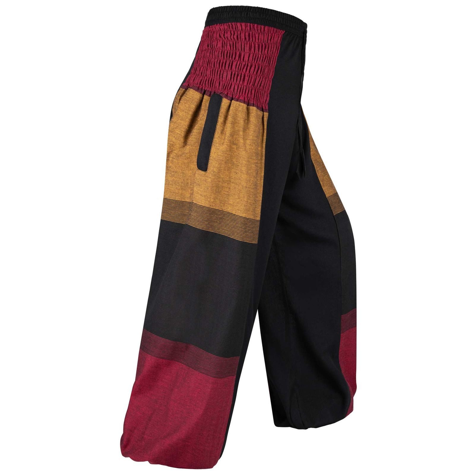 KUNST UND MAGIE Haremshose Kunst& Magie Damen orientalische Yoga Freizeit Haremshose Wellnesshose