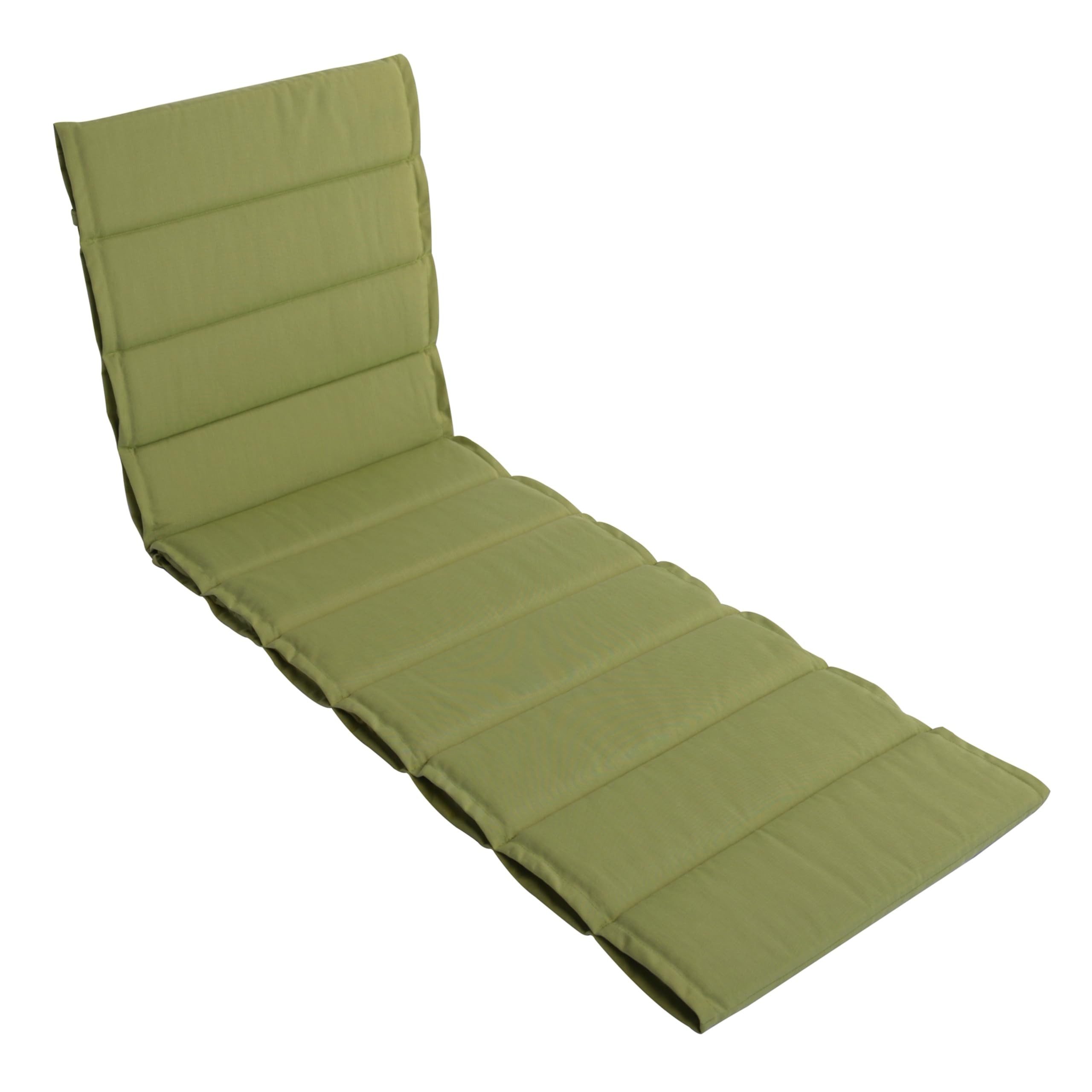 LILENO HOME Liegenauflage perfekt für Strandliege, Sonnenliege Auflage, Gartenliege Auflage, (1er Set), 1er Set Polster Auflage für Rollliegen in Grün, Sitzpolster waschbar