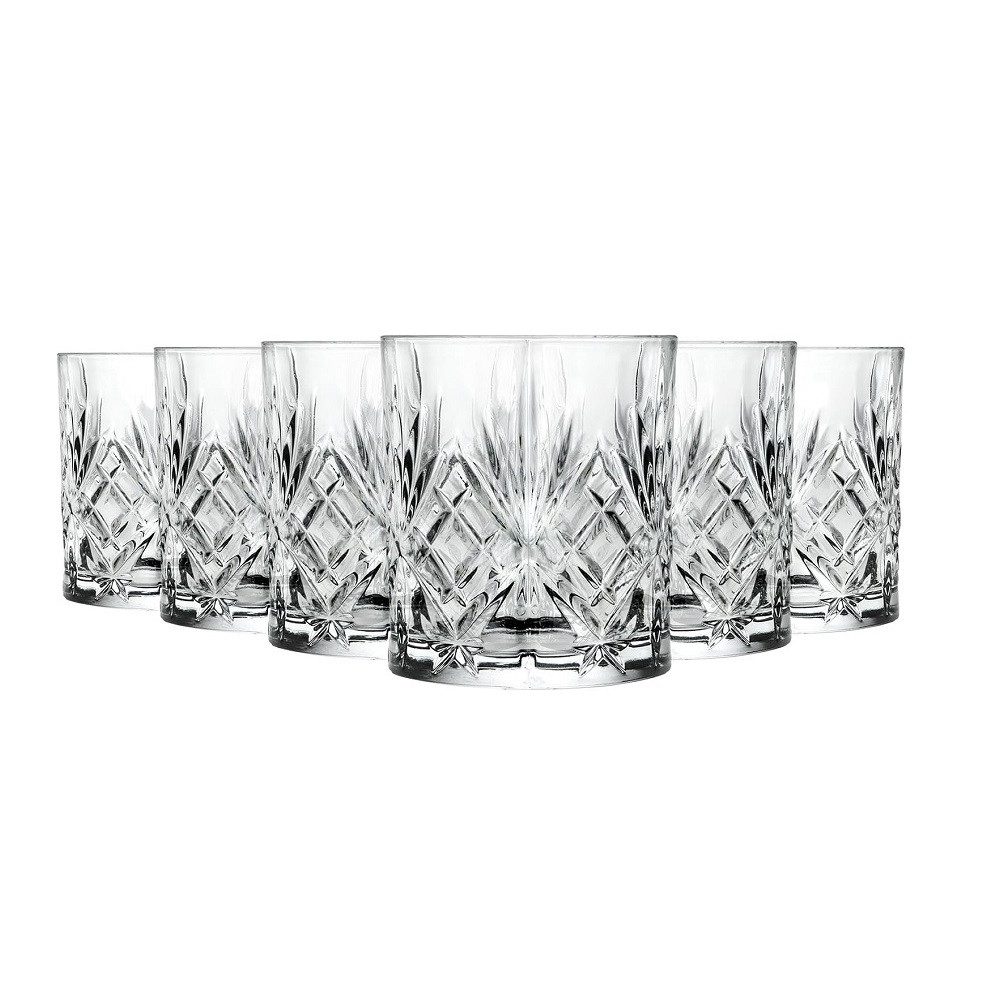Der Porzellan-Laden Schnapsglas Der-Porzellan-Laden by RCR Melodia OF Tumbler 240 ml 6er Set, Kristallglas