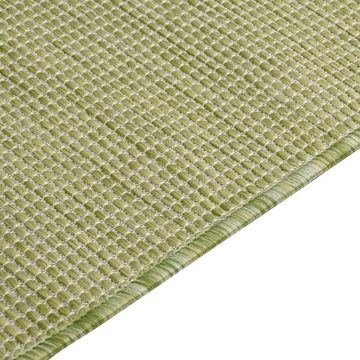 Teppich Outdoor-Flachgewebe 140x200 cm Grün, furnicato, Rechteckig