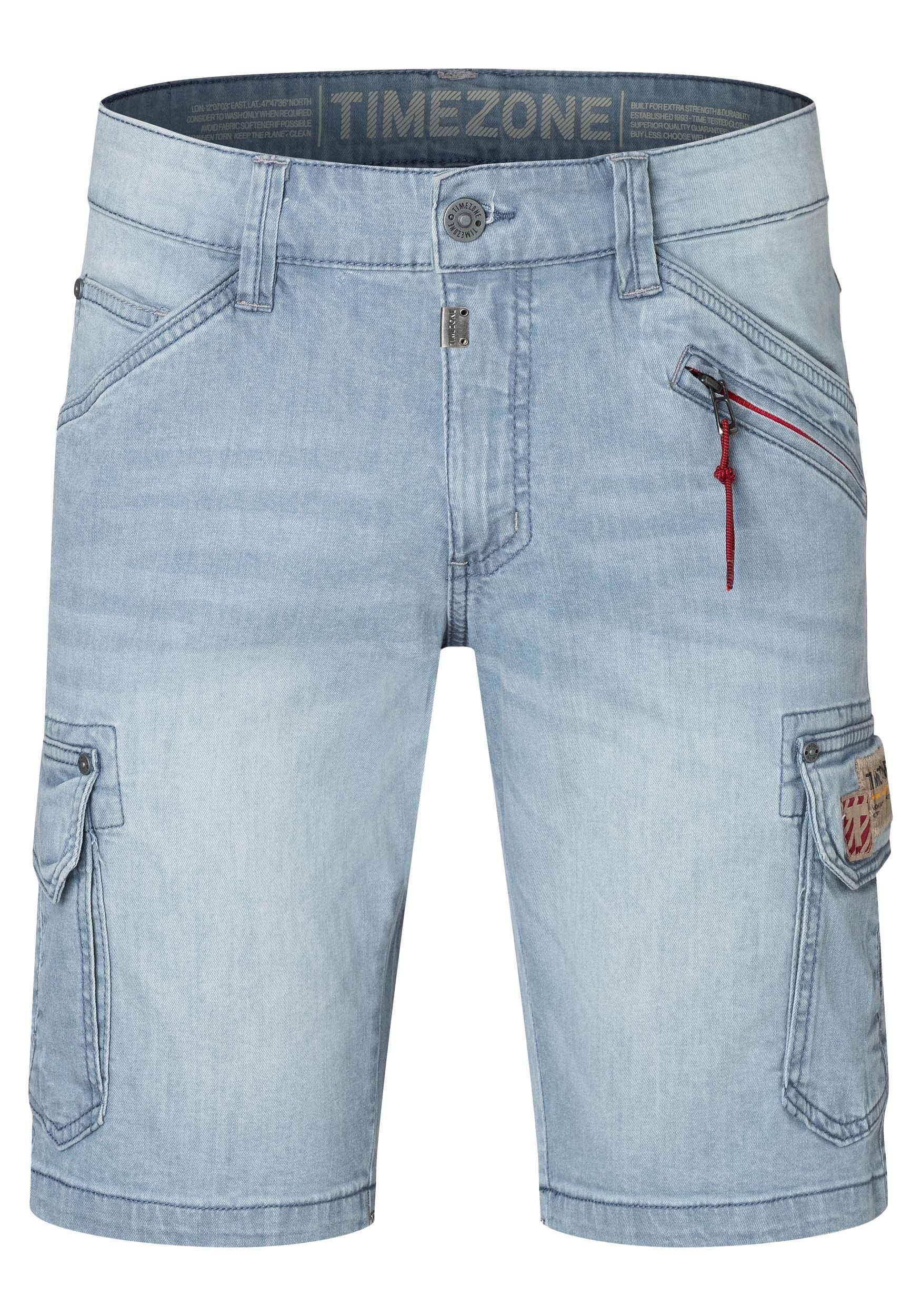 TIMEZONE Jeansshorts Denim Jeans mit Cargo Design und Reißverschlusstasche günstig online kaufen