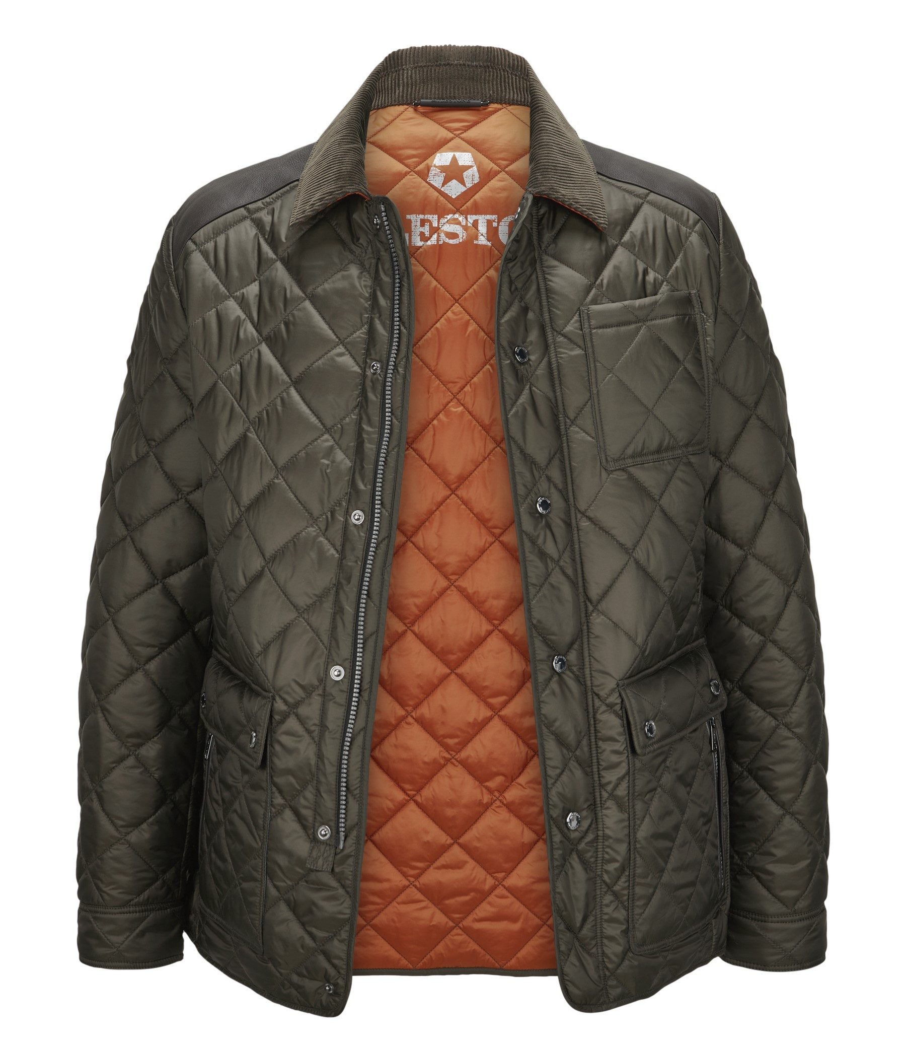 Milestone Steppjacke MSSantos Umlegekragen aus Kord, Kontrastpaspeln und Kr günstig online kaufen