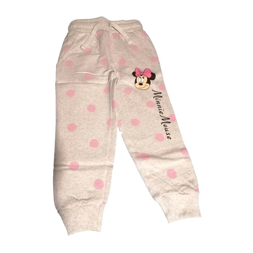 Disney Jogginghose Minnie Maus Jogginghose für Mädchen, Grau & Pink, Größen 104-134