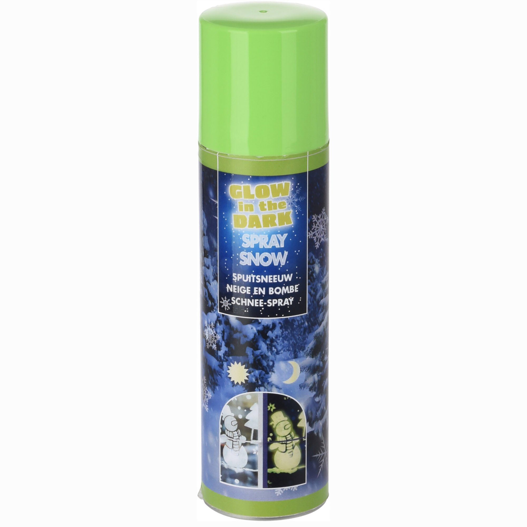 Annastore Bastelfarbe Schneespray - Glow in the Dark - Schneespray das im  Dunkeln leuchtet, Fensterdeko Schneespray