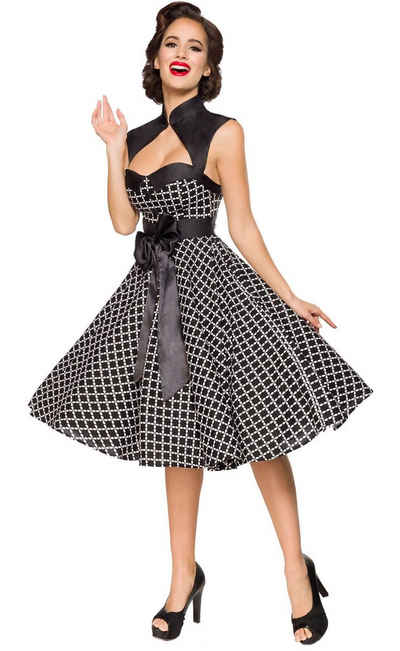 BELSIRA A-Linien-Kleid »Vintage-Kleid mit Bolero 50er Jahre Pin Up Rockabilly Kleid Retro Tanzkleid Retrokleid«