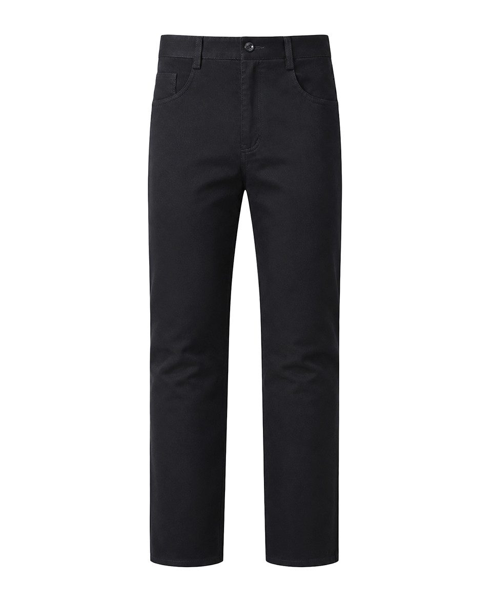 Allthemen Chinohose Herren Chinohose in unifarbe aus reiner Baumwolle, regular fit