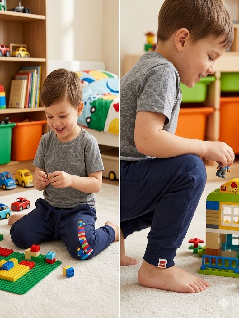 LEGO® kidswear Jogginghose LEGO® Jungen Jogginghose dunkelblau Kinder Trainingshose Gr.98-116 Kinderhose Lego Jogger dunkelblau