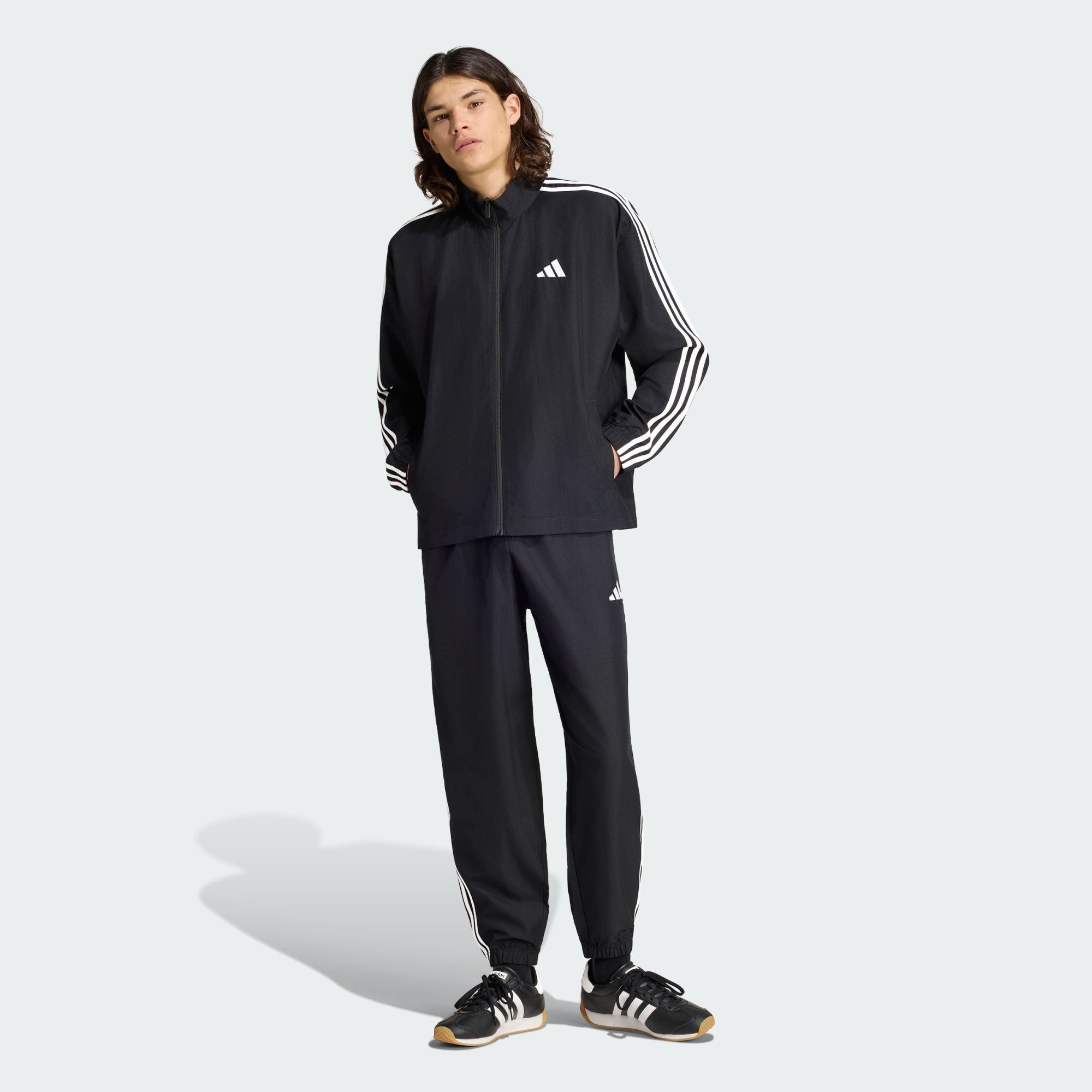 adidas Sportswear Trainingsanzug 3-STREIFEN WOVEN TRAININGSANZUG (1-tlg)
