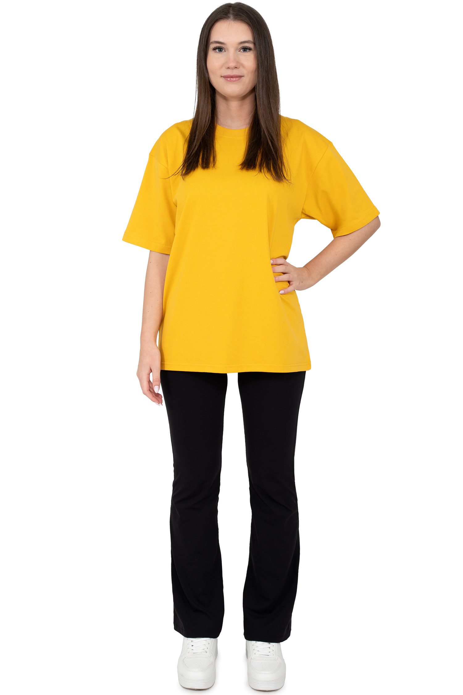 Reichstadt Oversize-Shirt Oversized Kurzarmshirt 24RSW058 in kräftigen Farben