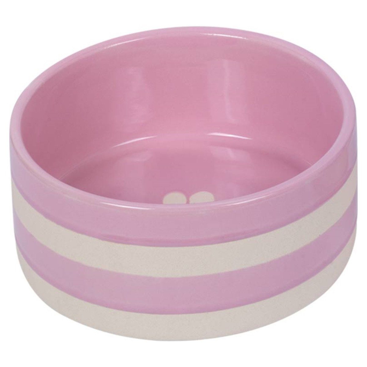 Futternapf Keramik Napf Strio rosa/creme