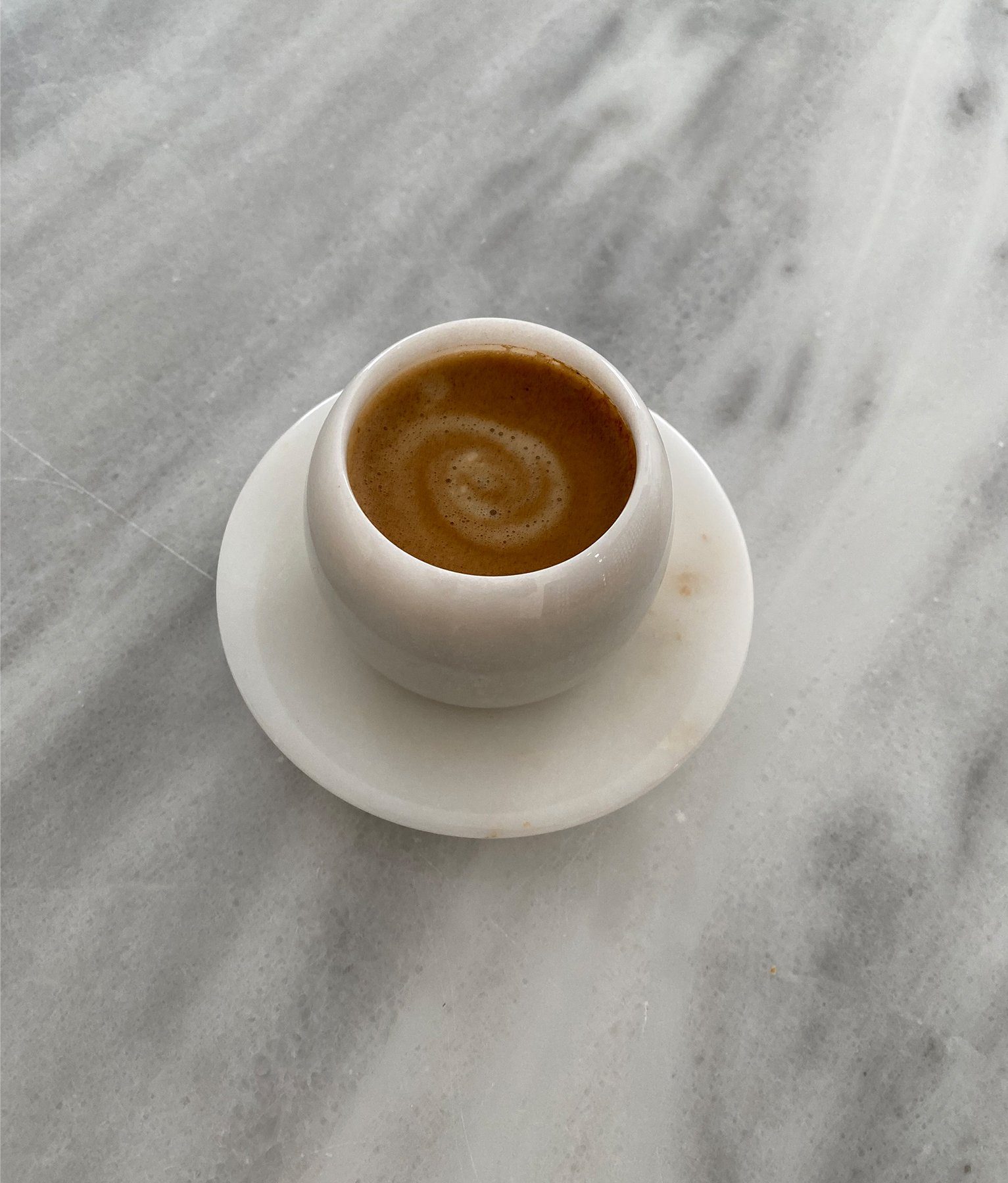 Kaffeetassen D'arte aus 2er Stone Espressotasse Marmor Set CATALINA