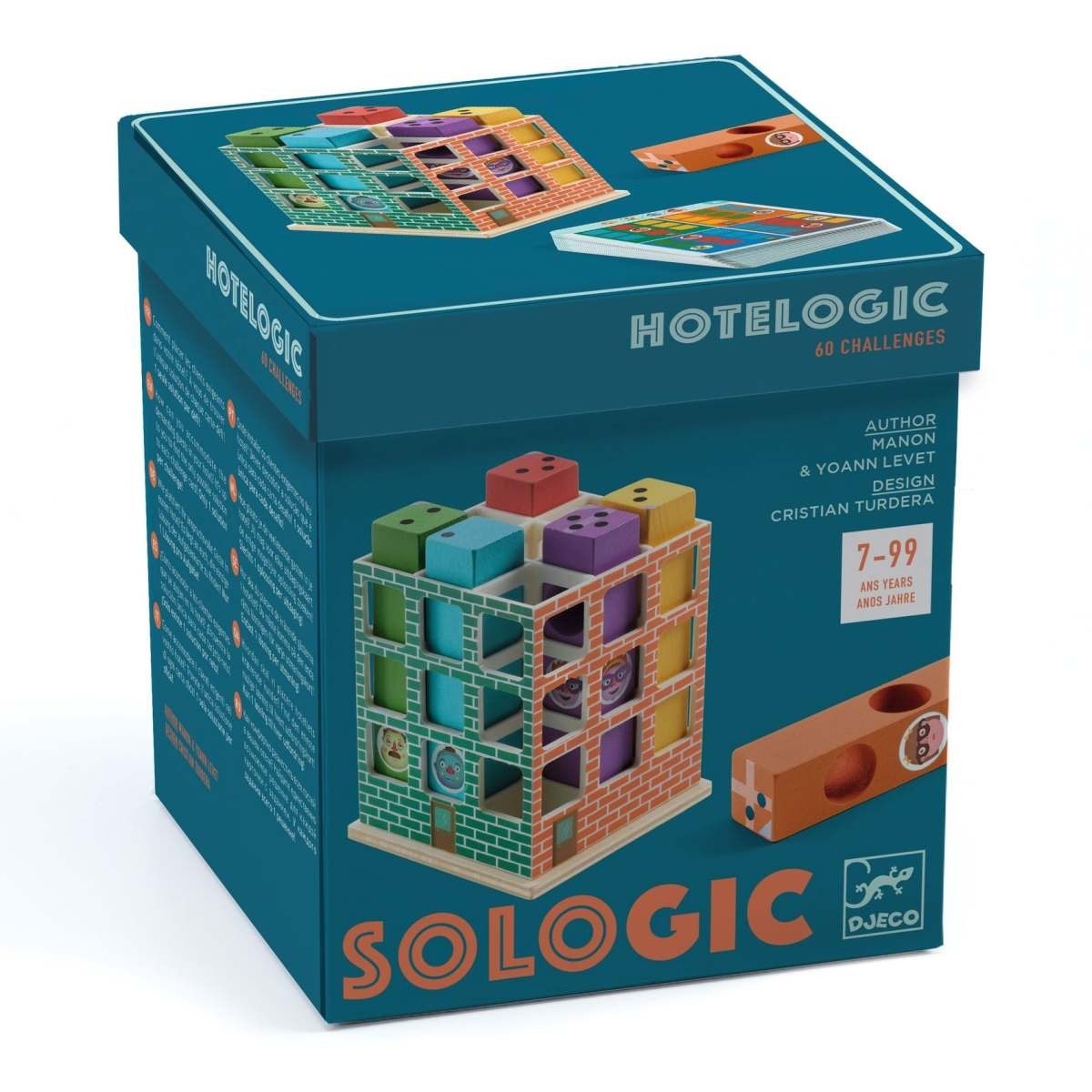 DJECO Lernspielzeug SOLOGIC: Hotelogic Logikspiel für Kinder & Erwachsene, Hotel Puzzle