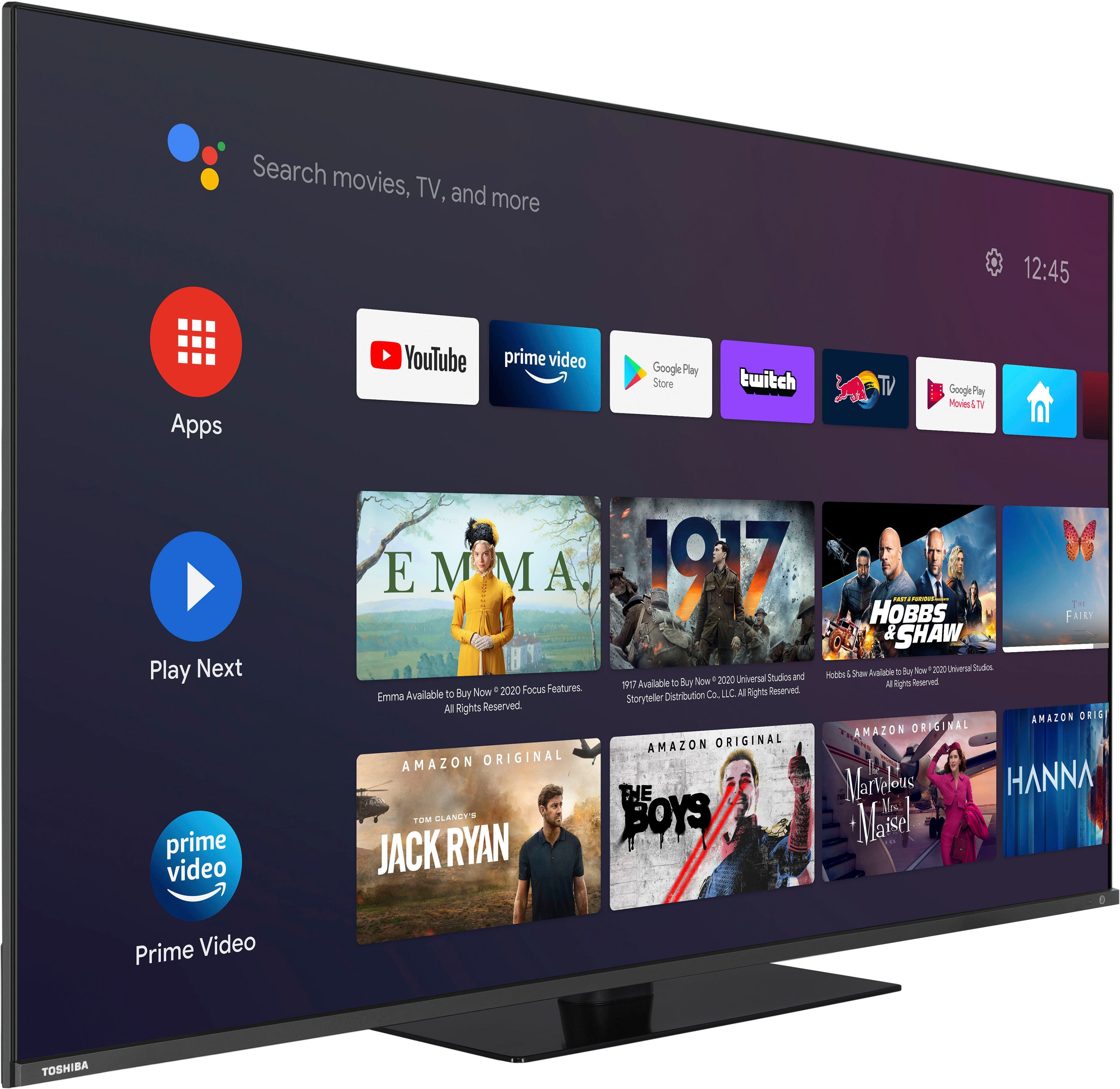 TV) HD, LED-Fernseher Zoll, 43QA7D63DG 4K (108 Ultra cm/43 Toshiba Android