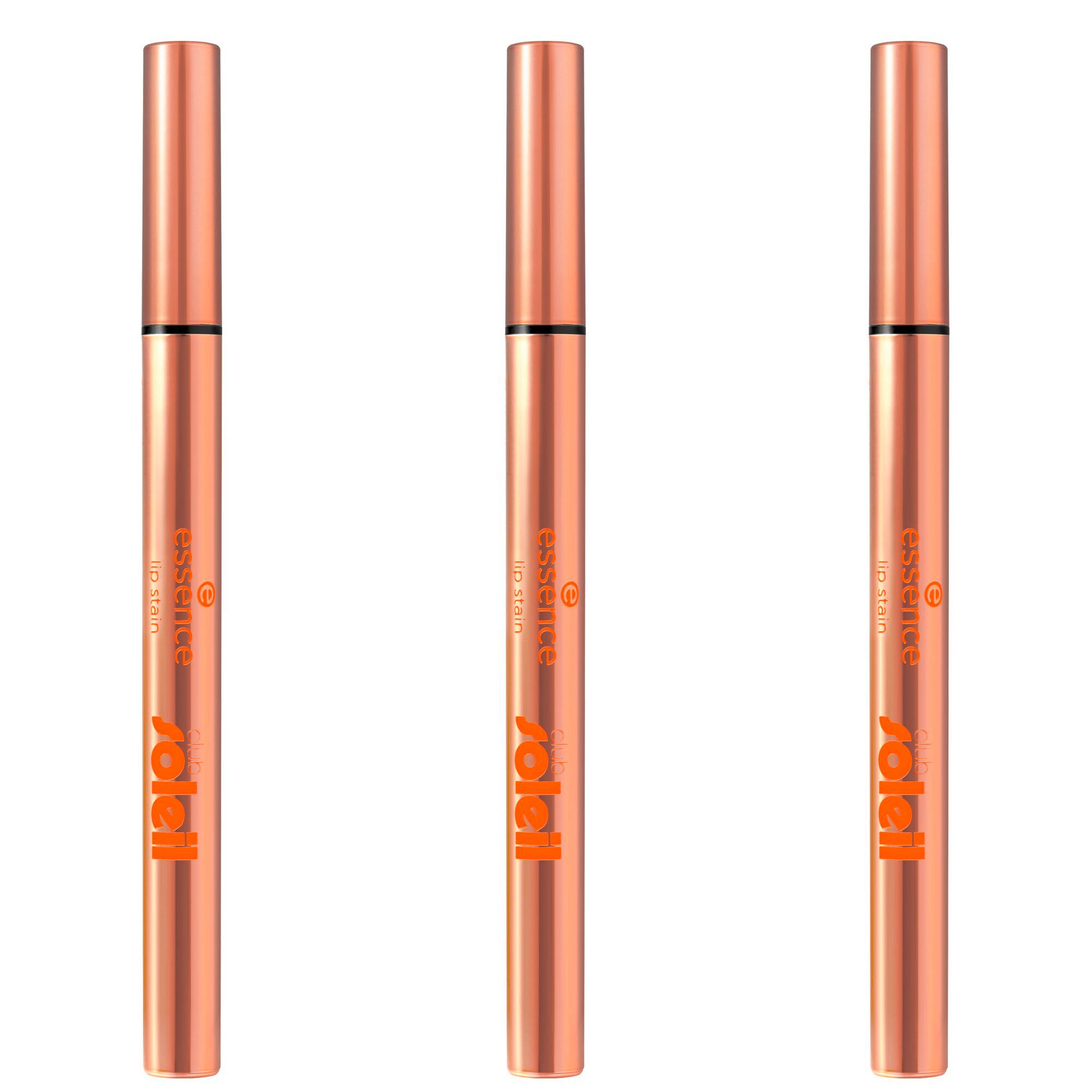 Essence Lipliner club SOLEIL lip stain, 3-tlg.