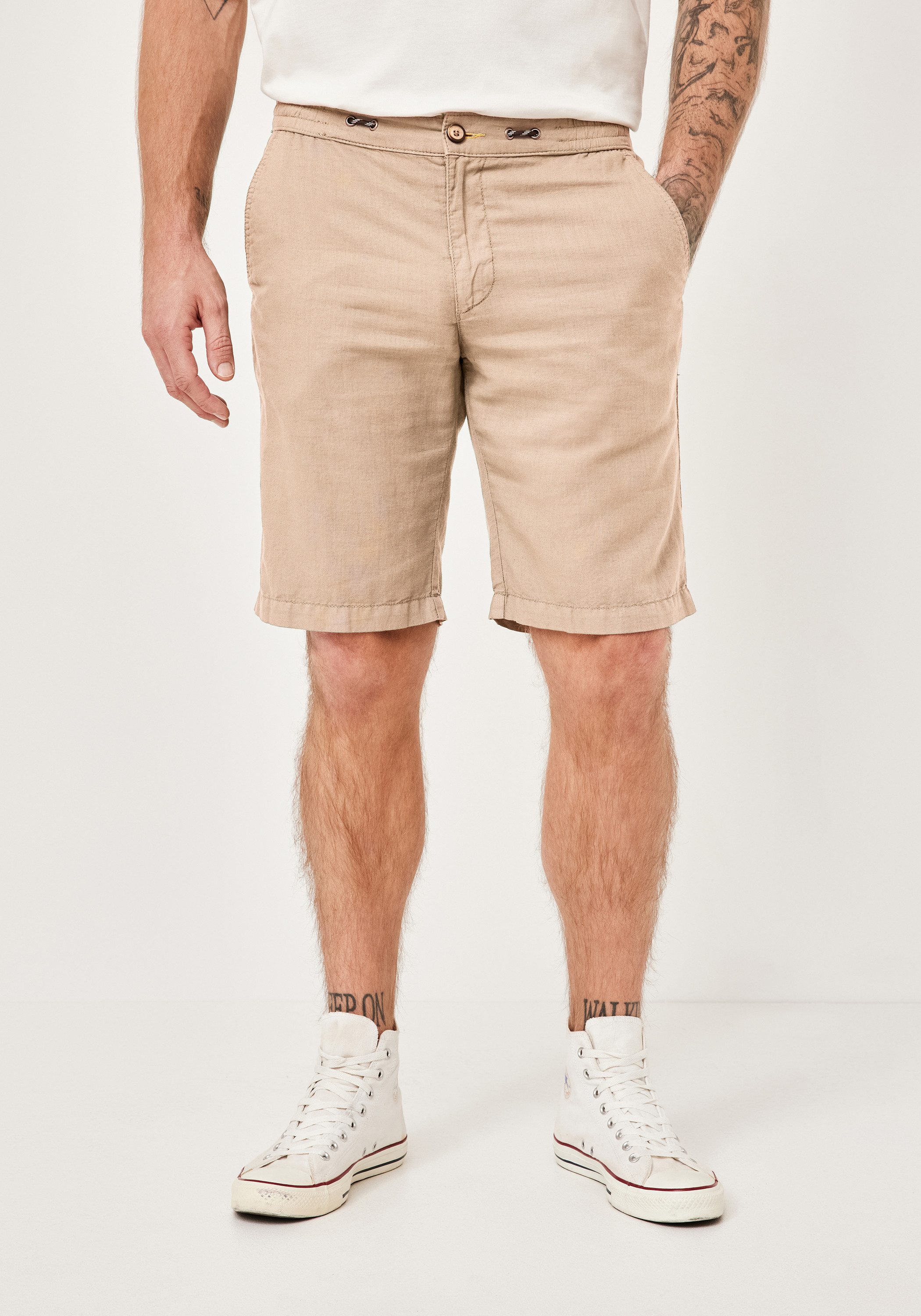 Redpoint Chinoshorts WHITBY Baumwoll-Leinen Jogg Bermudas günstig online kaufen
