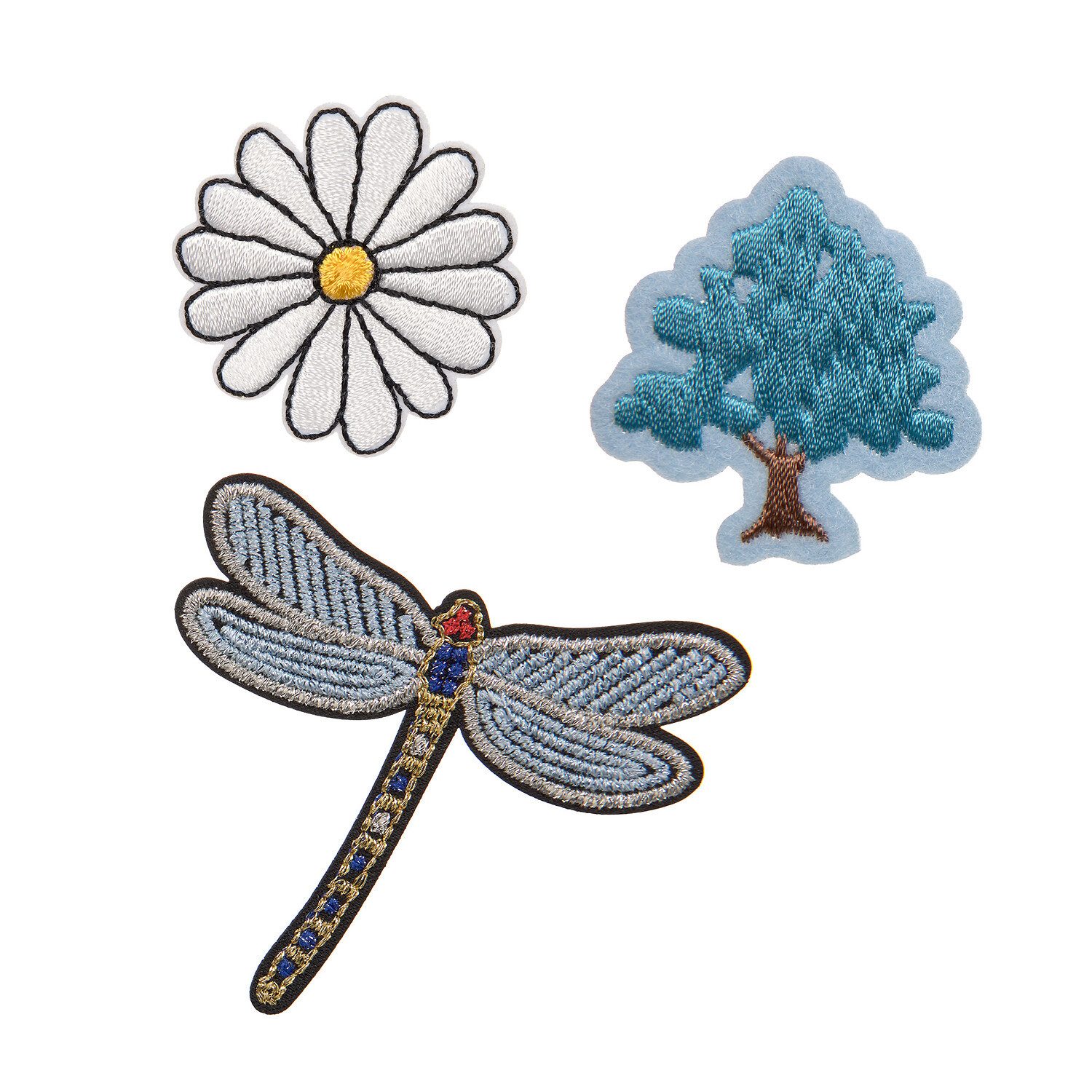 LÄSSIG Schulrucksack Woven Sticker Stick on Nature