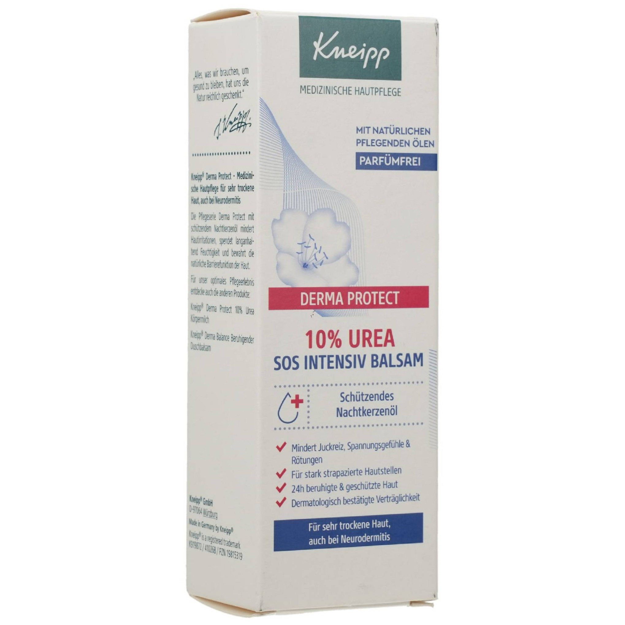 Kneipp Hautcreme KNEIPP Derma Protect 10% Urea SOS Intensivbalsam 75ml PZN 19815319