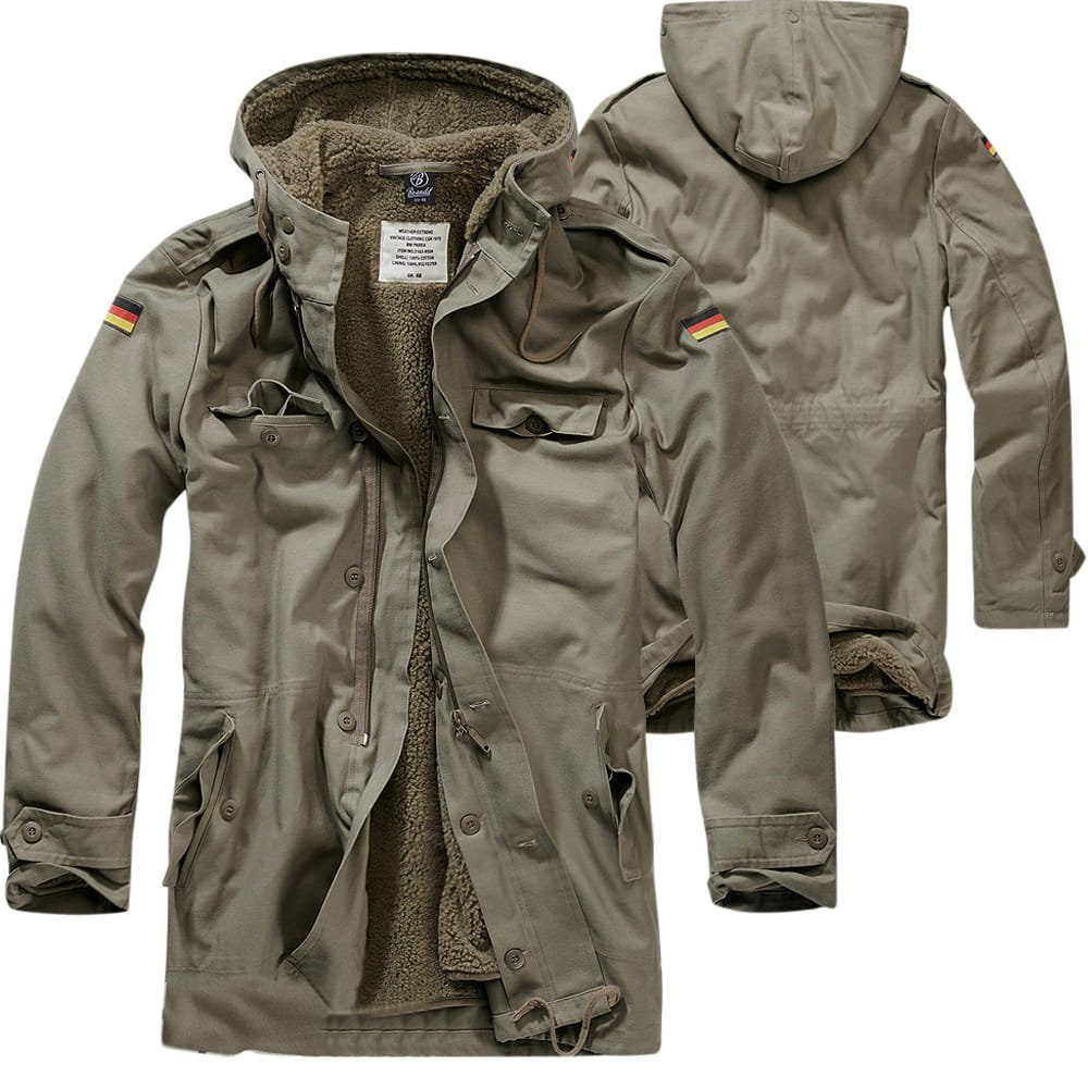 Brandit Parka Brandit Bundeswehr Parka mit Futter + Flaggen Gefüttert günstig online kaufen
