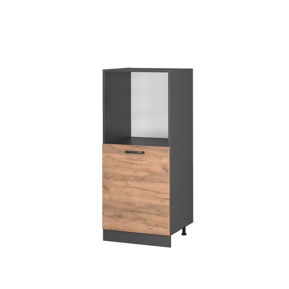 Vicco Herdumbauschrank R-Line, Goldkraft Eiche/Anthrazit, 60 cm (1-St)