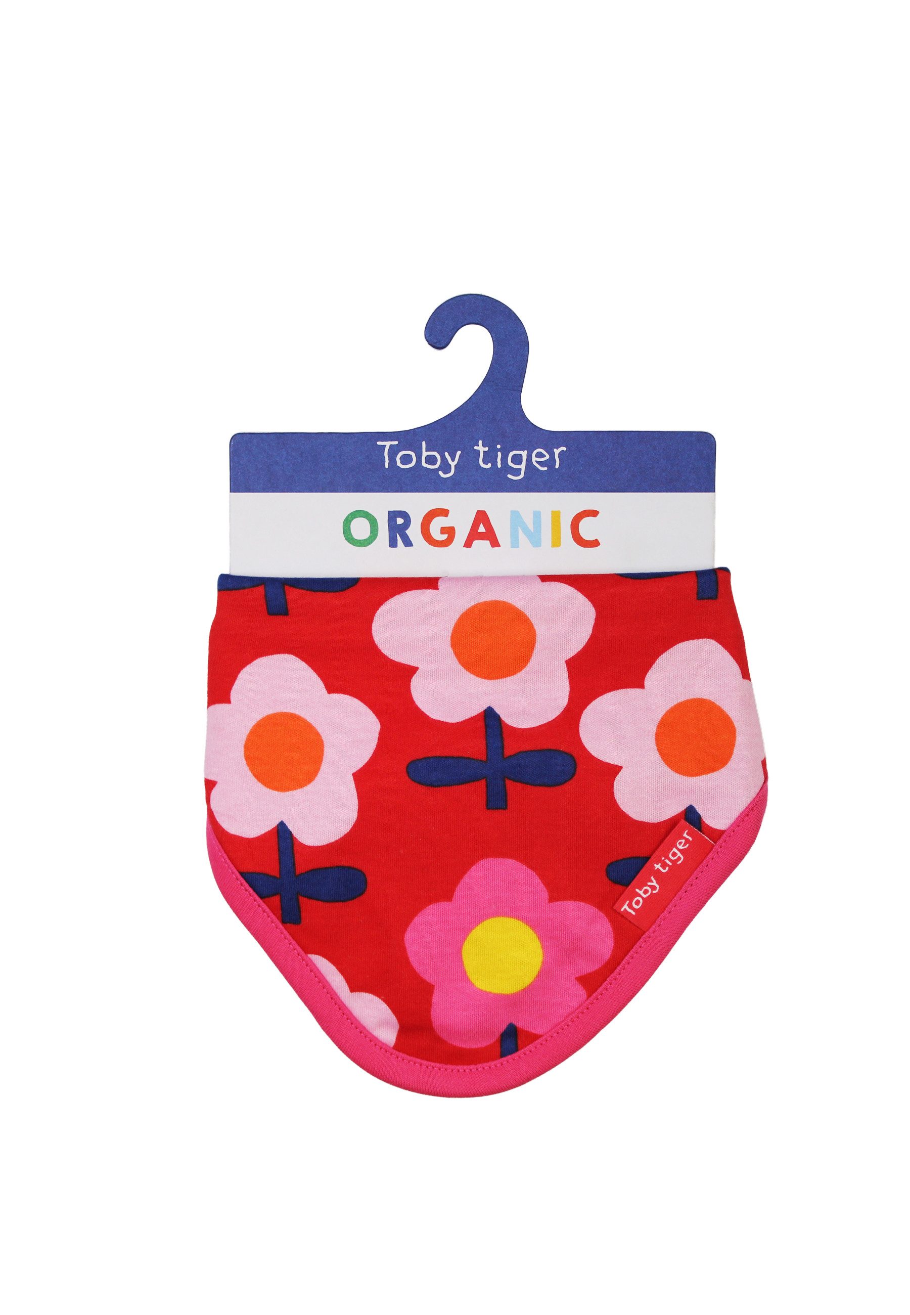 Toby Tiger Dreieckstuch mit Retro Blumen Print